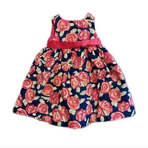 12 to 18 M Gymboree Floral Bright Pink and Blue Dress Tulle Under Skirt